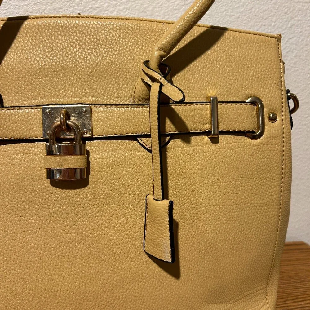 Dasein Pebbled Leather Bag - Picture 5 of 9